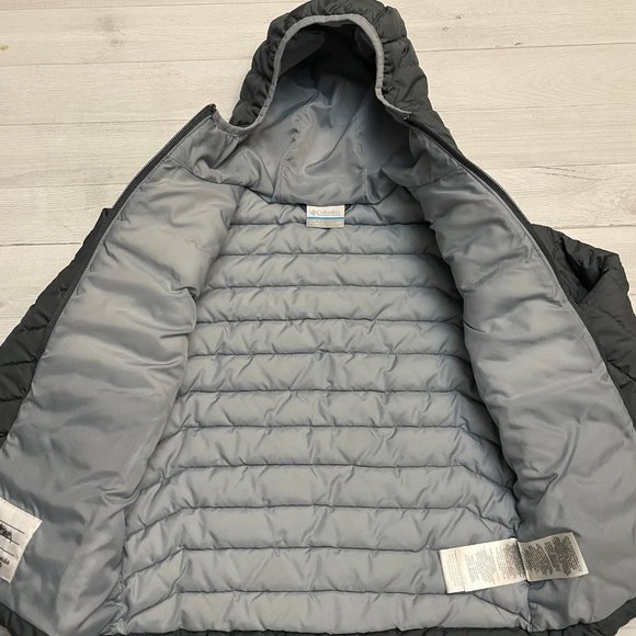 Columbia boys grey lightweight puffer xs 6/7 - Picture 6 of 10